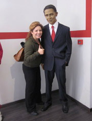 Wax figure of U.S. President Barack Obama