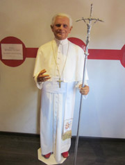 Wax figure of Pope Benedict XVI